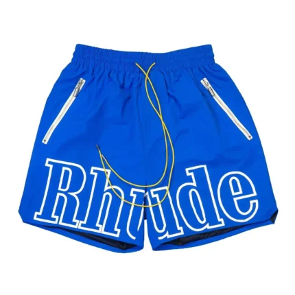 Rhude Blue RH Logo Shorts