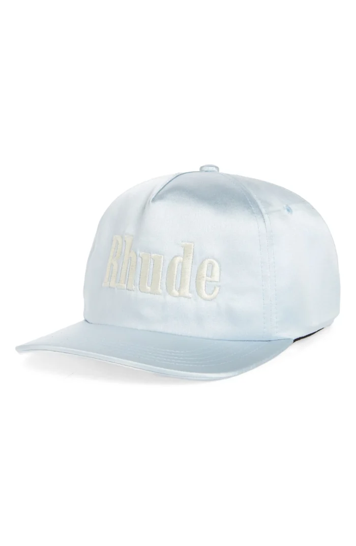 Rhude Embroidered Logo Satin Baseball Hat