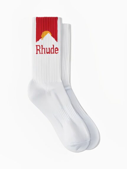 RHUDE Red Logo Sock