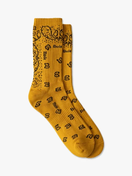 Rhude Bandana Jacqard Sock