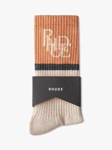 RHUDE Brown Sock