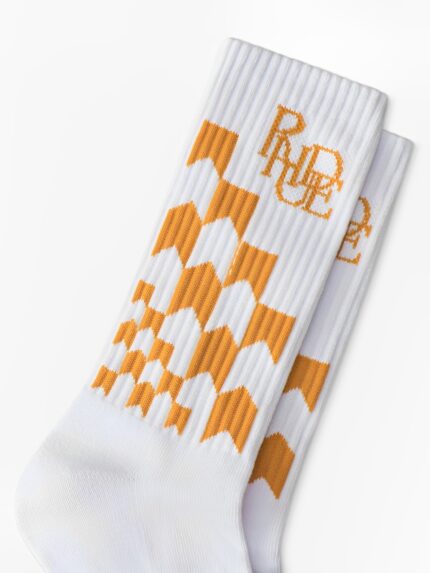 RHUDE Racing Checker Sock