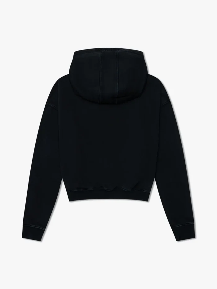 CROPPED DESERT VALLEY HOODIE BLACK