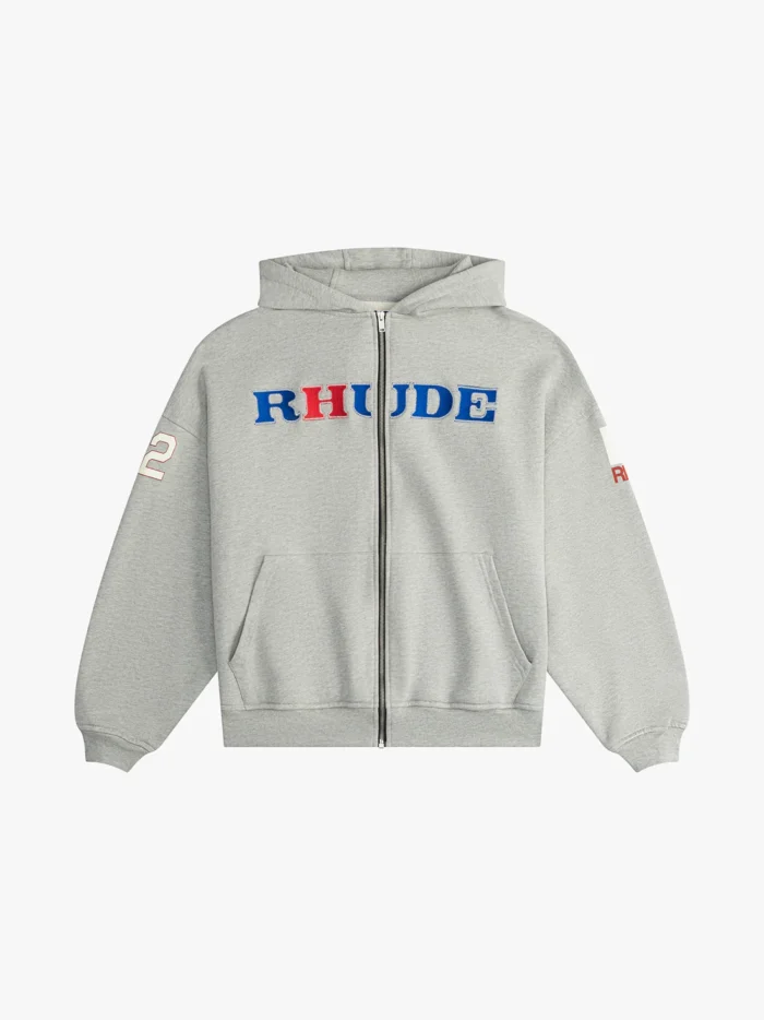 RHUDE RACING ZIP-UP HOODIE