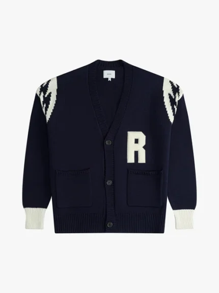 RHUDE LIGHTNING KNIT CARDIGAN