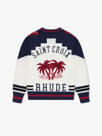 RHUDE ST. CROIX KNIT ZIP-UP