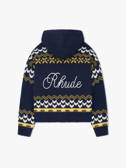 RHUDE PALMA KNIT ZIP-UP