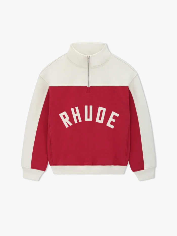 RHUDE CONTRAST QUARTER-ZIP VARSITY SET