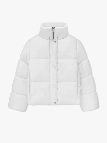 WHITE MOONLIGHT PUFFER JACKET