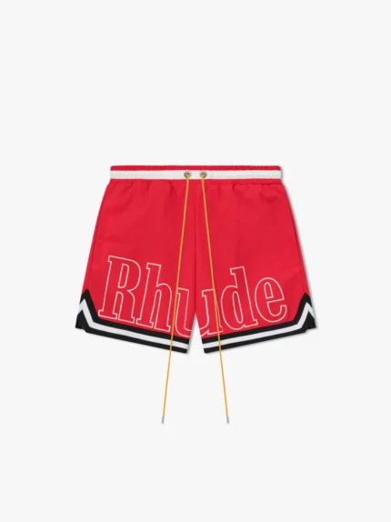 RED RHUDE BASKETBALL SWIM TRUNKS