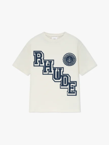 RHUDE COLLEGIATE CREST TEE