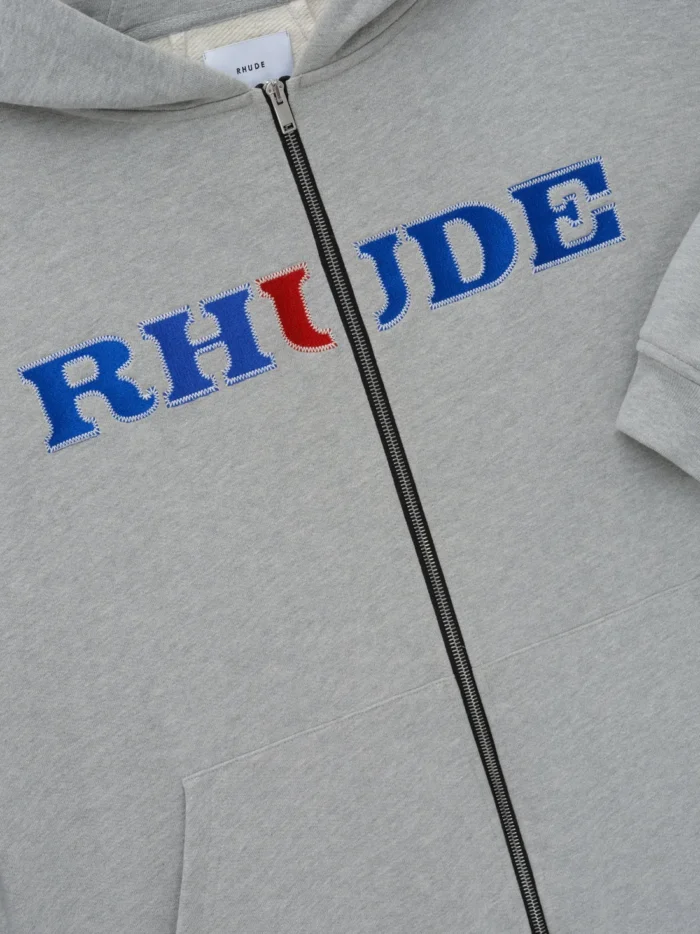 RHUDE RACING ZIP-UP HOODIE