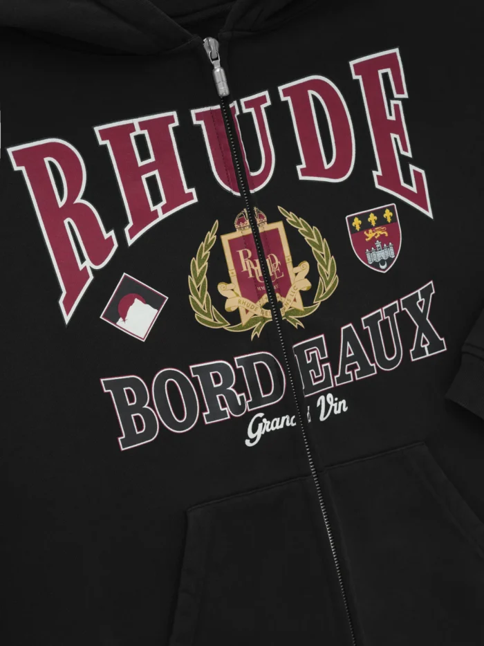 BORDEAUX GRAND VIN ZIP-UP HOODIE